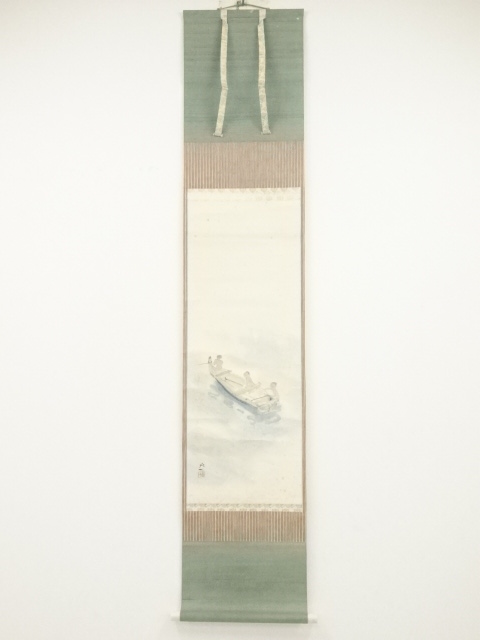 JAPANESE HANGING SCROLL / HAND PAINTED / CALLIGRAPHY